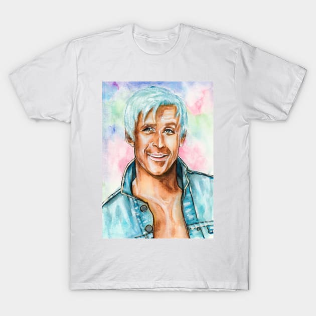 Ryan Gosling T-Shirt by Svetlana Pelin